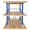 Triple Deck Hardwood Platform Cart with a 1600 lb. capacity. Deck size; 36X72, Part #: VHPT/TD-3672 front