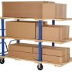 Triple Deck Hardwood Platform truck with a 1600 lb. capacity. Deck size; 36X72, Part #: VHPT/TD-3672 illustration