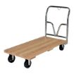 Hardwood platform truck with a hardwood deck. Has a 1600 lb. capacity. Mold on Rubber casters. Part #: VHPT-2448