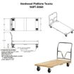 Hardwood Platform Truck 30Wx60L - Drawing
