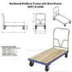 Hardwood Platform Truck Stl Frame 24X48 drawing