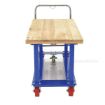 Work-Height Platform Truck 24X48 Wood Top. Has a 2000 lb. capacity. Deck height is; Part #: WHPT-2448-WT front