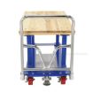 Work-Height Platform cart 24X48 Wood Top. Has a 2000 lb. capacity. Deck height is; Part #: WHPT-2448-WT 
