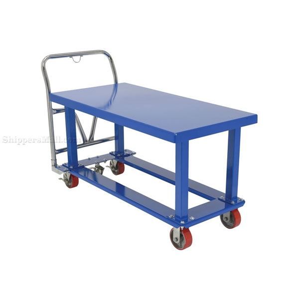 Work-Height Platform Truck 30X60 Steel Top. Has a 2000 lb. capacity. Deck height is; 60" Part #: WHPT-3060-ST