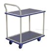 Service cart with double deck, Single Handle.  Part #: TRS-1927-2