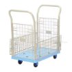 Plastic Platform Truck with Mesh Sides, 18"W X 27"L