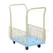 Plastic Platform Truck with removable Mesh Sides, 18"W X 27"L