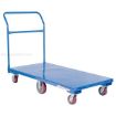 HD Flat Bed Platform Truck, Polyurethane Casters. Capacity: 2000 lbs. Deck Size (WXLXH) 30" x 60" x 11-3/4"Part #: FLAT-C