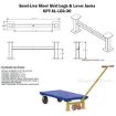 Leg Kit for 30" wide SPT Model Platform Trucks Replacement part: SPT-SL-LEG-30