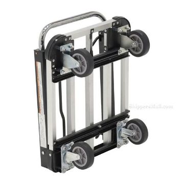 Fold-Up Aluminum Platform Truck 28X16X9. Capacity: 300 lb.  Part #: FAPT-1628 Telescoping Alum. Folding Platform Truck 28X16X9