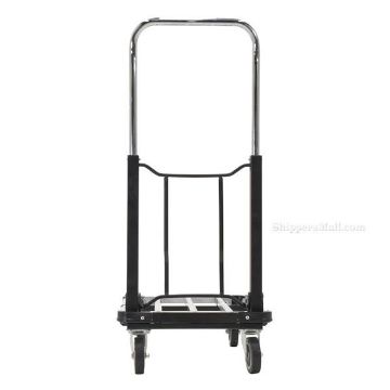 Fold-Up Aluminum Platform Truck 28X16X9.   Part #: FAPT-1628 front Telescoping Alum. Folding Platform Truck 28X16X9, Part #: FAPT-1628 front