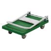 Plastic Platform Truck with Folding Handle - 18"W X 30"L Folded