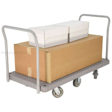 Heavy Duty Plastic Platform Truck with 2 Handles - Part #: PPT-3-62 Heavy Duty Plastic Platform Truck with 2 Handles 3000 lb. capacity . Deck Height: 9-3/8". - Part #: PPT-3-62