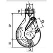 Peer-Lift Clevis Sling Hooks w/Latch (Grade 80)
