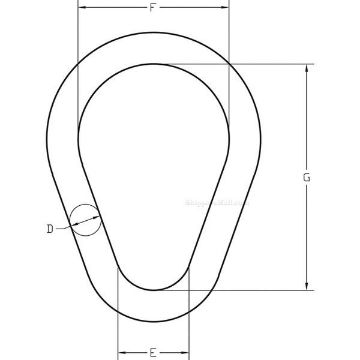 Pear Shape Master Links alloy from Peerless Industrial drawing Peerless Alloy Pear Shape Master Links, Chain Rigging Component, Drawing
