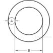 Peerless Alloy Round Rings, Lifting Chain Rigging Component, drawing