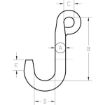 Foundry Sorting Hooks - Short Version, Chain Rigging Component, drawing