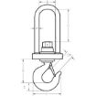 Insulated Swivel Hooks, Chain Rigging Component,drawing