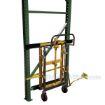 Pallet rack moving dolly for moving pallet racks. PRRJ-10-D