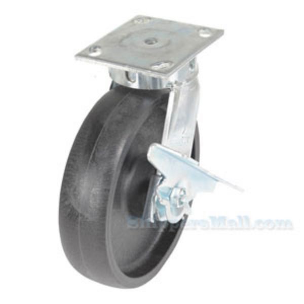 Industrial Casters 8X2 Glass Filled Nylon Heavy Duty,swivel with brake casters MFG Number: CST-HHD-8X2GFN-SWB