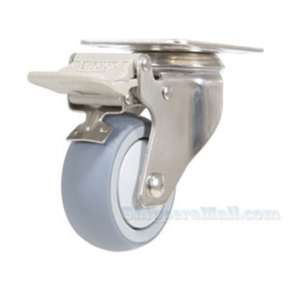 3X1 Thermoplastic Stainless Steel rigging with Swivel Caster with total Brake