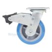 Polyurethane Casters with total brake: Model: CST-KB-6X2PUP-SWTB b