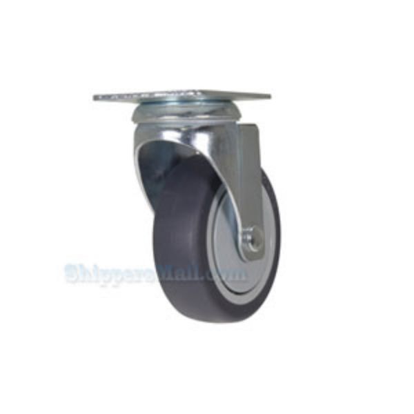 Industrial Caster, 5x1-1/4 thermoplastic rubber swivel, Model; CST-B28-5X1TPR-S