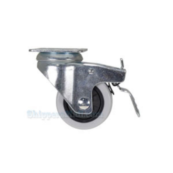 Industrial Caster, for industrial use, 3x1-1/4 polyurethane , swivel with total brake, Model; CST-B28-3X1PP-SWTB