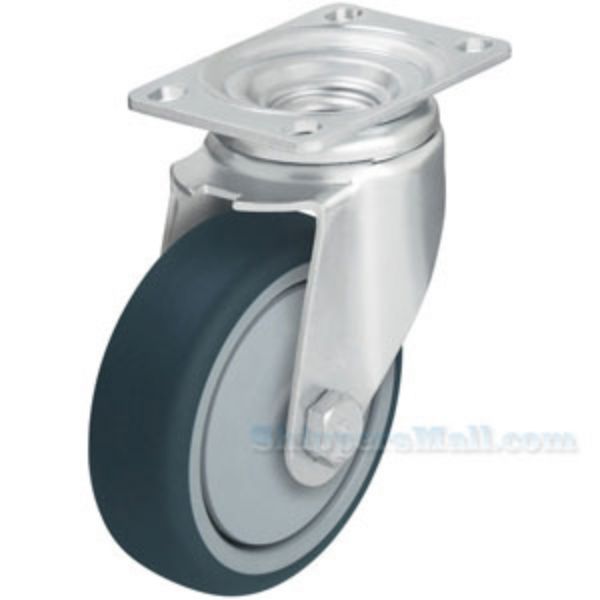 German Made Industrial Caster, 4x1-1/4 polyurethane , swivel, Model; CST-AL-4X1TPU-S