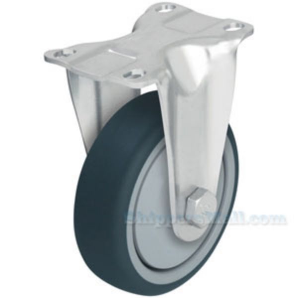 German made Industrial Caster, 5x1-1/4 polyurethane , rigid, Model; CST-AL-5X1TPU-R