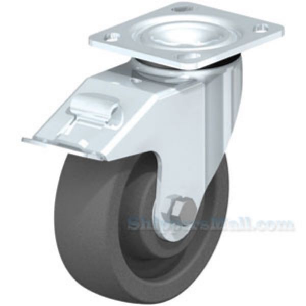 Industrial Caster, 8x2 nylon, swivel with total brake, Model; CST-ALEH-6X2NY-SWTB