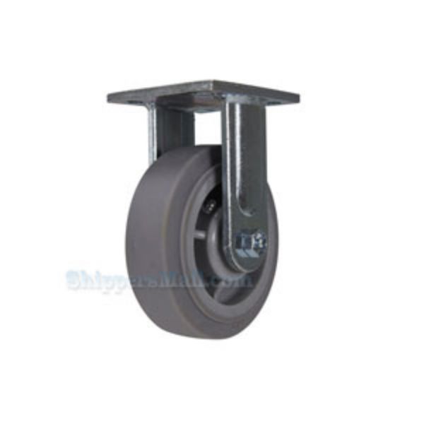Industrial Caster, 8 x 2 duratek thermoplastic rubber rigid, Model; CST-FC47-8X2DK-R
