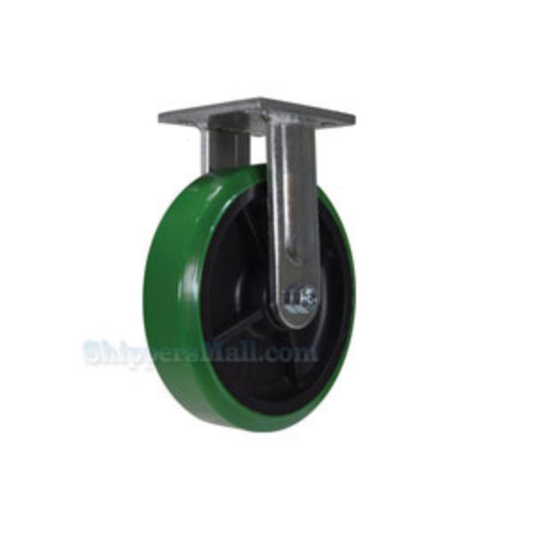 Industrial Caster, 8 x 2 duratough ptu, rigid, Model; CST-FC47-8X2DT-R