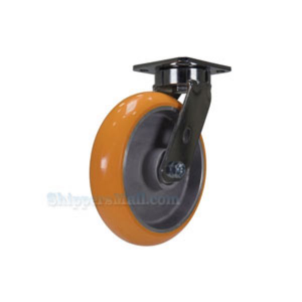 Industrial Caster, 8 x 2 sirius polyurethane swivel, Model; CST-FC47-8X2SI-S
