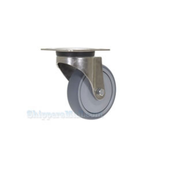  Stainless Steel Caster , 5x1-1/4 polyurethane , swivel, Model; CST-A-SS-5X1TPE-S
