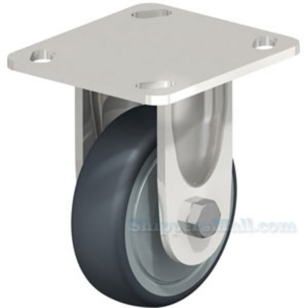  Stainless Steel Caster, 4x1-1/4 polyurethane , rigid, Model; CST-A-SS-4X1TPE-R