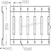 FE702-01 - Series A Heavy Duty Track, Horizontal, Steel, Powder Coated, 10' DRW