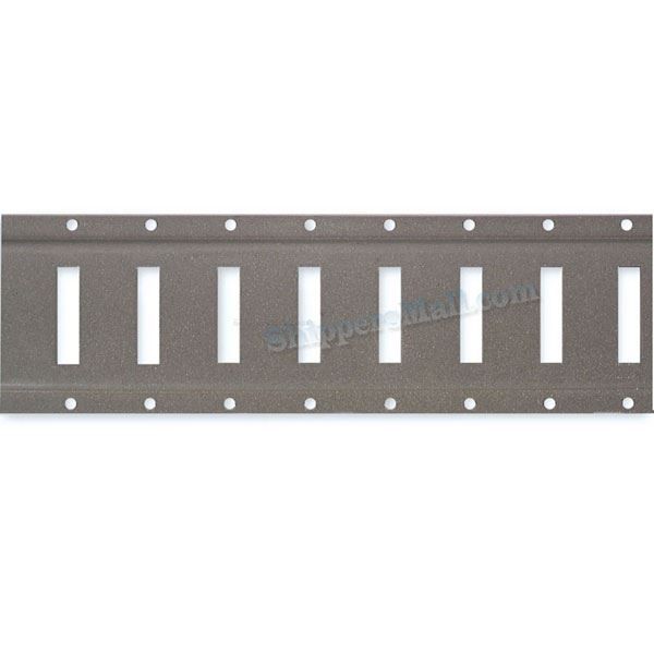 Series A Horizontal Track, Steel, Gray Powder Coated, 10' P/N: 43003