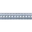 1806 - Series F 1" Hole Notched Track, Galvanized, 10'