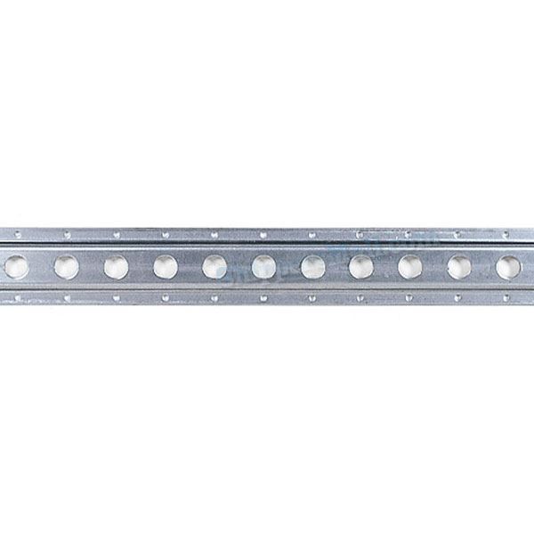 2005 - Series F, 3/4" Hole Track, Steel, Galvanized, 10'
