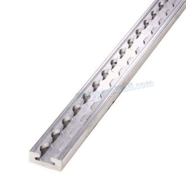 FE750-01-PD4 - Series L Medium Duty Track & Mounting Holes, Aluminum, Natural, 100"