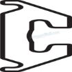 FE752-01-PD4 - Series L Medium Duty Track Angled & Mounting Holes, Alum, Natural, 100" profile