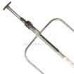 JB109XL - Square One-Piece Jack Bar, Xtra Long Rack, Galv, Welded Hoop Set, Adj: 86.0" to 114"
