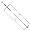 JB109XL - Square One-Piece Jack Bar, Xtra Long Rack, Galv, Welded Hoop Set, Adj: 86.0" to 114" a