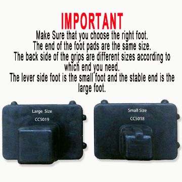 Smartbar CC5010 foot comparison Smartbar feet comparison large foot and small foot