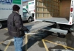 Aluminum under truck mounted slider ramp.