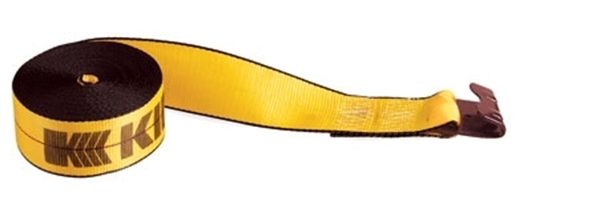 425021Y 4 x 50 Ft Yellow Winch Strap with Flat Hook PN 