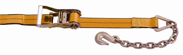 513039 - 2" x 30' Ratchet Strap With Chain Anchor