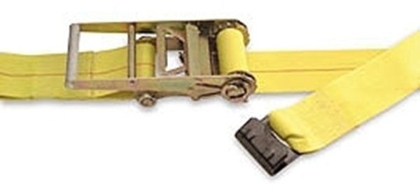 592721 - 4" x 27' Ratchet Strap With 4" Flat Hook