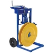 Vertical and Horizontal Strapping Cart for use with steel or polypropylene strapping.2